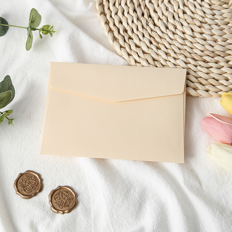 SET 5 BAO THƯ TRƠN 130GSM MÀU PASTEL NHẸ NHÀNG T.CRAFT HOUSE (KHÔNG BAO GỒM CON DẤU SÁP)