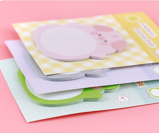 COMBO 4 SET GIẤY NHỚ NGẪU NHIÊN CHỦ ĐỀ ĐỘNG VẬT ĐÁNG YÊU T.CRAFT HOUSE