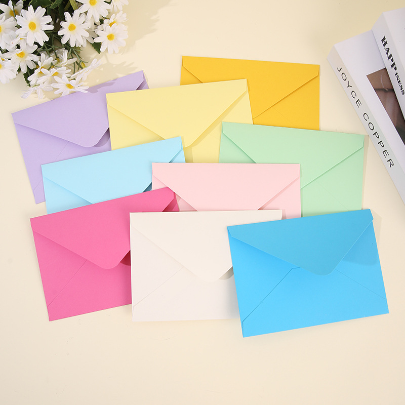 SET 5 BAO THƯ CAO CẤP TRƠN DÀY 180GSM KÍCH THƯỚC 13.5x18.5CM NHIỀU MÀU SẮC T.CRAFT HOUSE