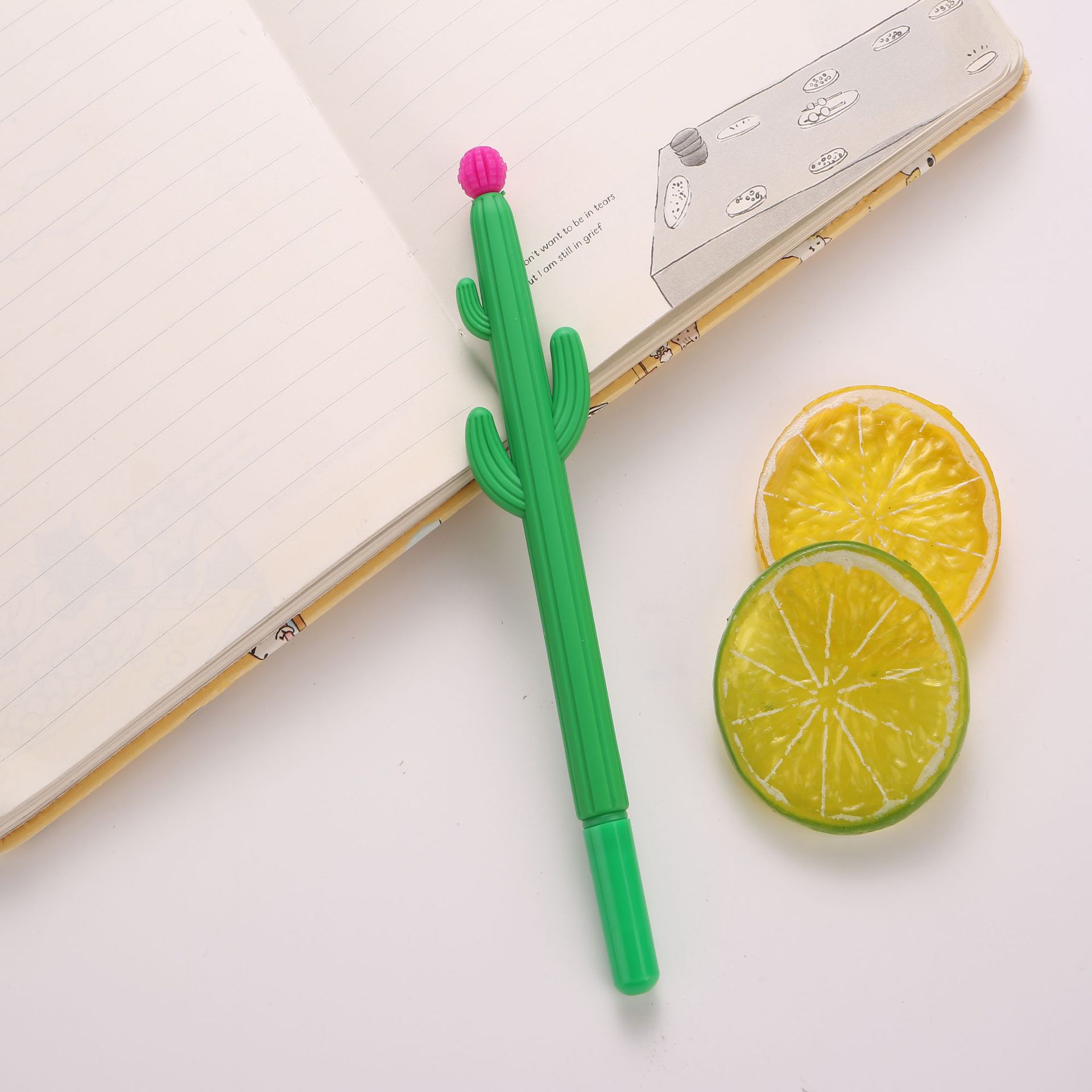 BÚT BI MỰC GEL MÀU ĐEN HÌNH CÂY XƯƠNG RỒNG ĐẦU KIM 0.5MM T.CRAFT HOUSE