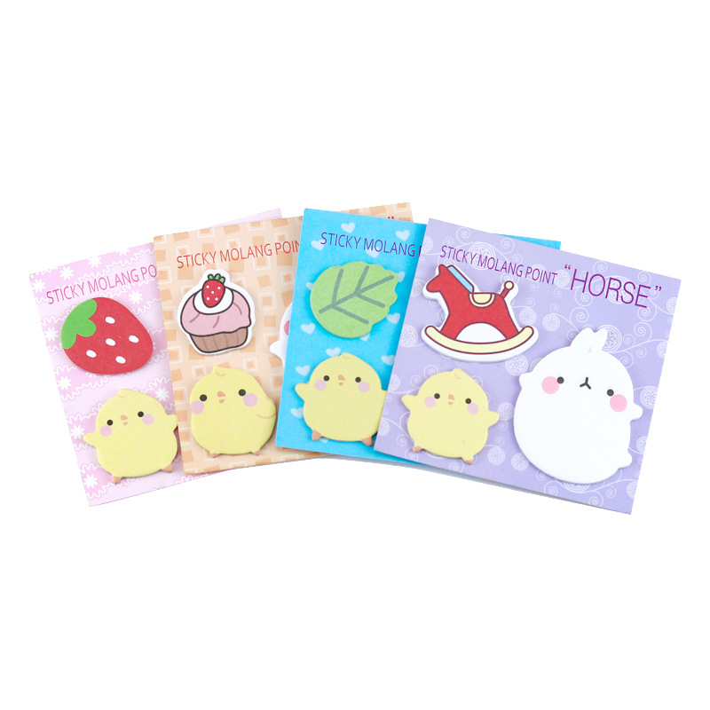COMBO GIẤY NOTE STICKY MOLANG POINT SIÊU DỄ THƯƠNG CUTE HỘT ME T-CRAFT ^^