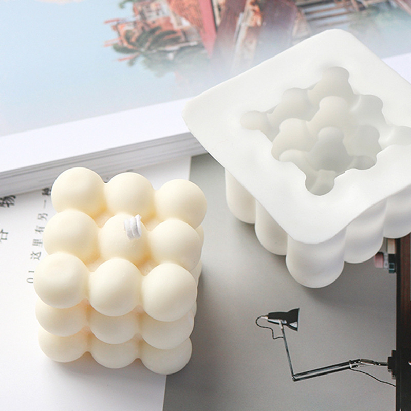 KHUÔN SILICON LOẠI 1 CAO CẤP LÀM SÁP THƠM, RESIN,THẠCH CAO, XÀ PHÒNG HÌNH RUBIK T.CRAFT HOUSE
