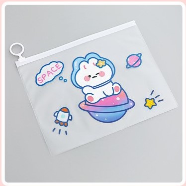 TÚI ĐỰNG BÚT CHẤT LIỆU NHỰA TRONG SUỐT CHỐNG THẤM NƯỚC DÀNH CHO HỌC SINH T-CRAFT ^^
