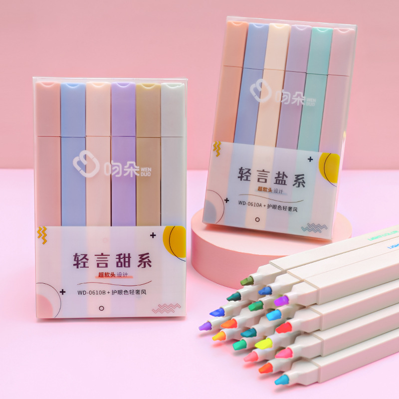 BÚT HIGHLIGHT DẠ QUANG ĐÁNH DẤU TRANG TRÍ MÀU PASTEL T.CRAFT HOUSE