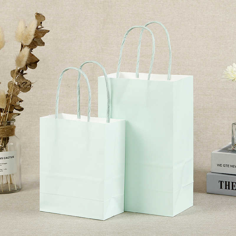 TÚI GIẤY KRAFT DÀY 120GSM MÀU PASTEL KÈM QUAI XÁCH CÙNG MÀU CHẮC CHẮN ĐỰNG QUÀ TẶNG T.CRAFT HOUSE