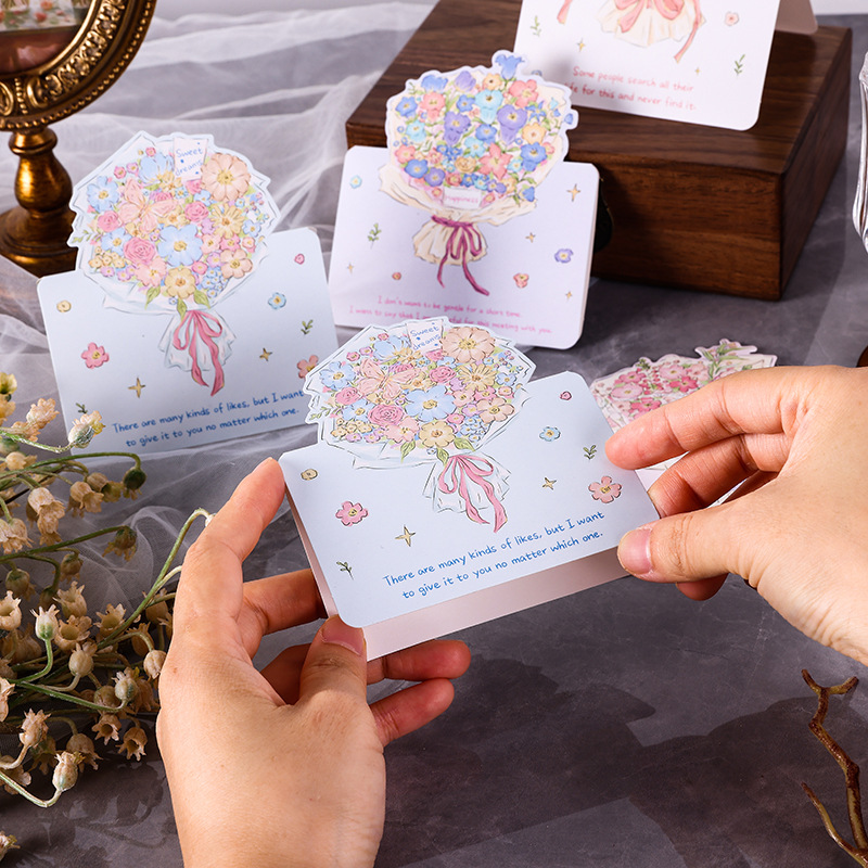 COMBO NGẪU NHIÊN 10 THIỆP IN MINI CHỦ ĐỀ HOA PHONG CÁCH VINTAGE CÙNG THÔNG ĐIỆP Ý NGHĨA T.CRAFT HOUSE (KHÔNG GỒM BAO THƯ) - MẪU 2