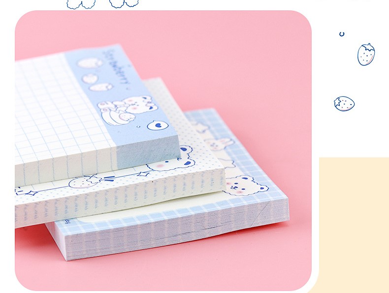GIẤY NHỚ CHỦ ĐỀ ĐÔI BẠN DỄ THƯƠNG BEAR AND BUNNY T-CRAFT