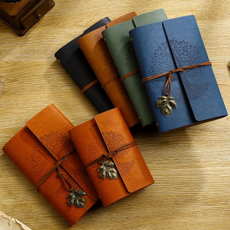 SỔ TAY DA HOẠ TIẾT CÂY CỔ THỤ PHONG CÁCH VINTAGE T.CRAFT HOUSE