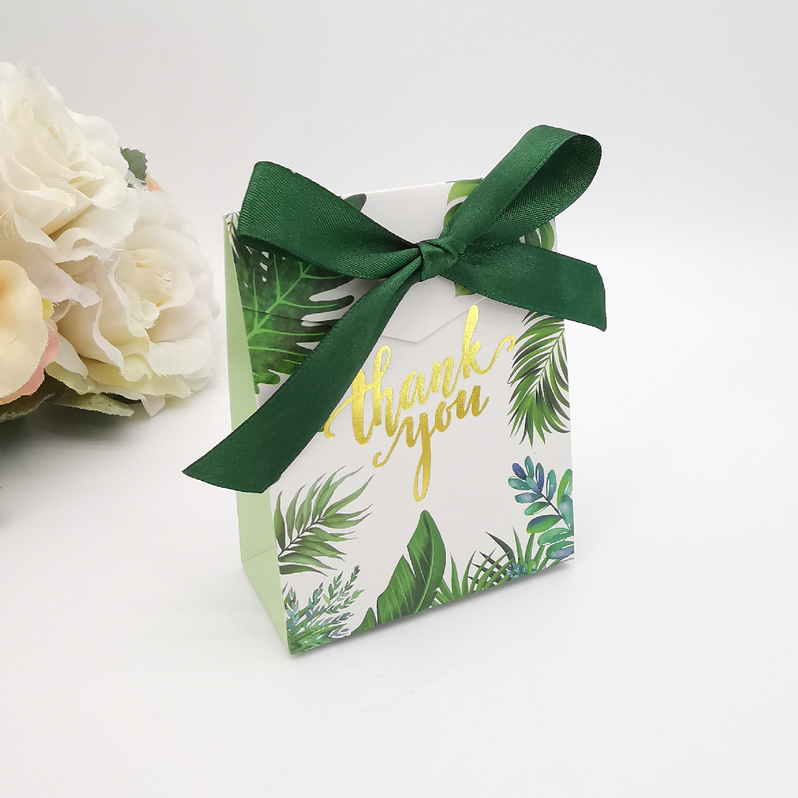 TÚI GIẤY ĐƯNG QUÀ, MỸ PHẨM THANK YOU CÓ NẮP CỘT NƠ TIỆN DỤNG XINH XẮN T-CRAFT