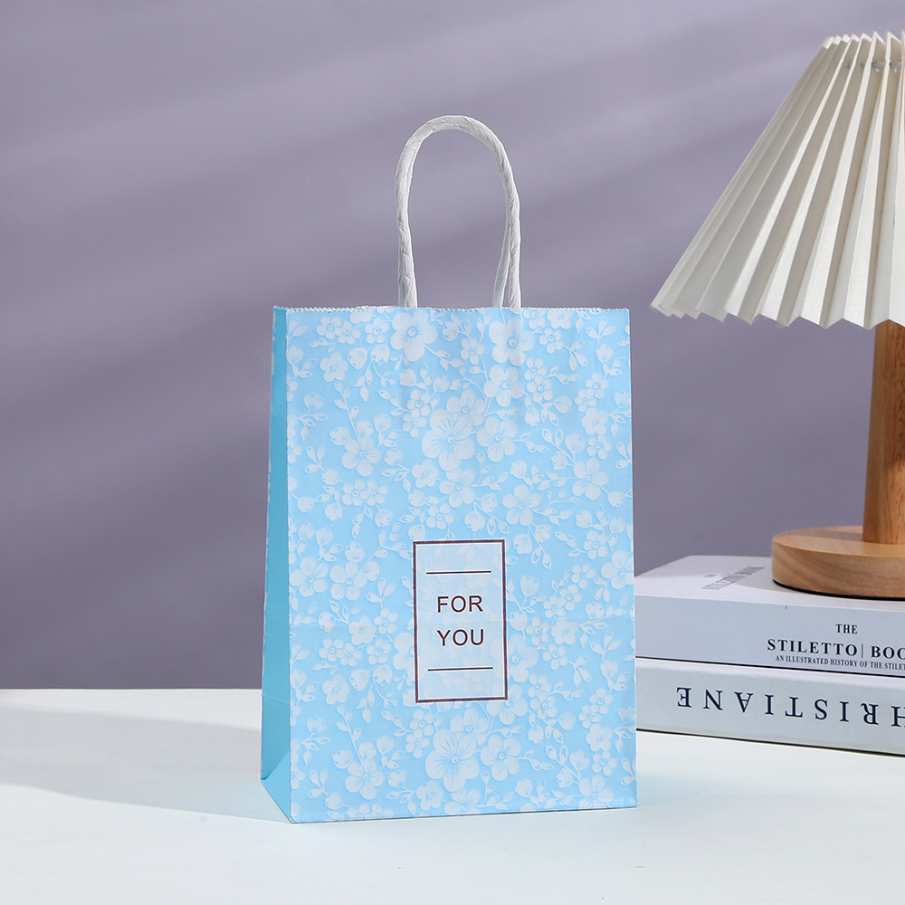 TÚI GIẤY ĐỰNG QUÀ TẶNG HÀN QUỐC HỌA TIẾT BÔNG HOA XINH XẮN “FOR YOU” T.CRAFT HOUSE