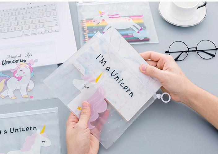 TÚI ĐỰNG BÚT CHẤT LIỆU NHỰA TRONG SUỐT CHỐNG THẤM NƯỚC DÀNH CHO HỌC SINH T-CRAFT ^^