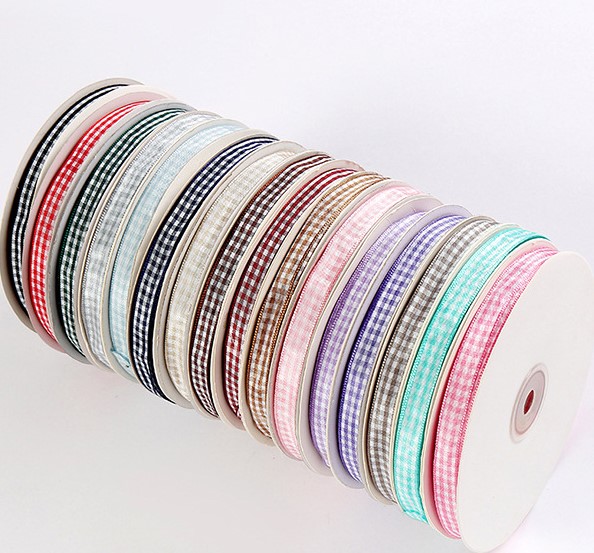 RUY BĂNG CARO ĐỦ MÀU TRANG TRÍ T-CRAFT