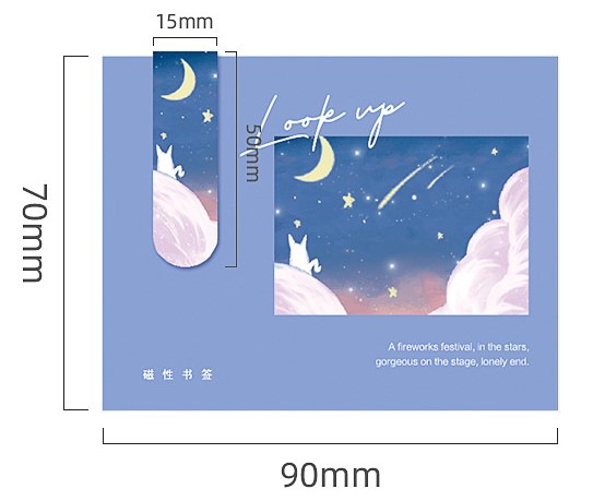 THẺ KẸP SÁCH, ĐÁNH DẤU TRANG NAM CHÂM CHỦ ĐỀ THIÊN NHIÊN LÃNG MẠN T-CRAFT ^^
