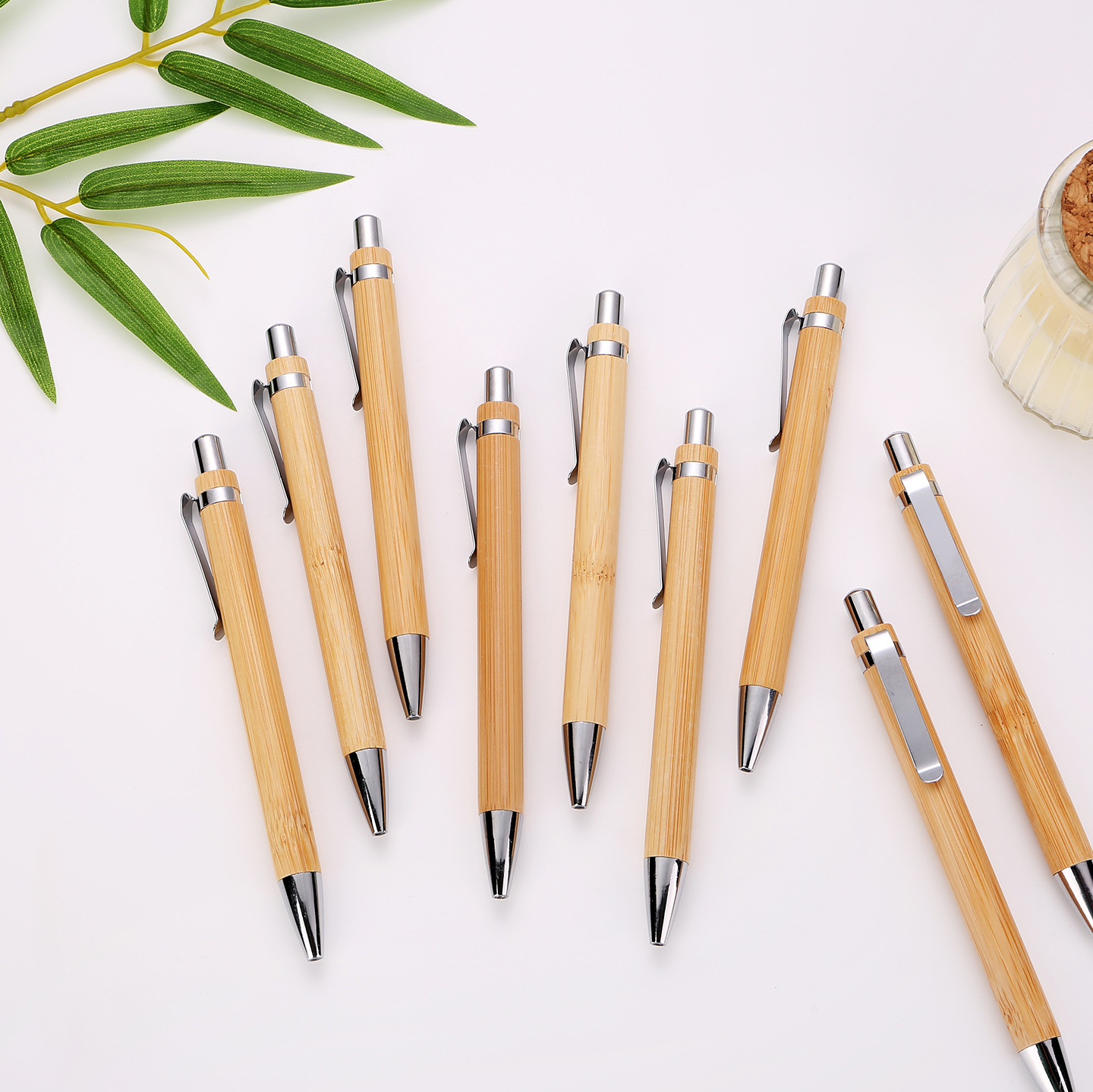 BÚT BI MỰC ĐEN THÂN TRE ĐẦU TRÒN 1MM T.CRAFT HOUSE