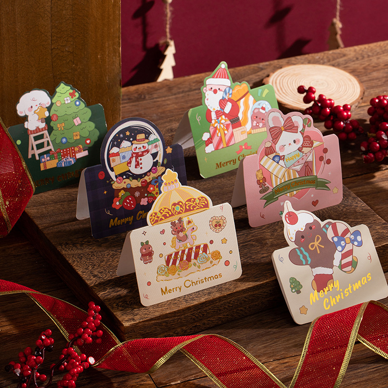 COMBO NGẪU NHIÊN 10 THIỆP IN MINI CHỦ ĐỀ GIÁNG SINH DỄ THƯƠNG VÀ ĐẦY MÀU SẮC T.CRAFT HOUSE - MẪU 6