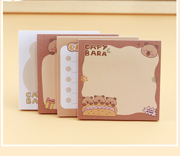 GIẤY NHỚ/ GIẤY GHI CHÚ CHỦ ĐỀ CAPYBARA SIÊU YÊU T.CRAFT HOUSE