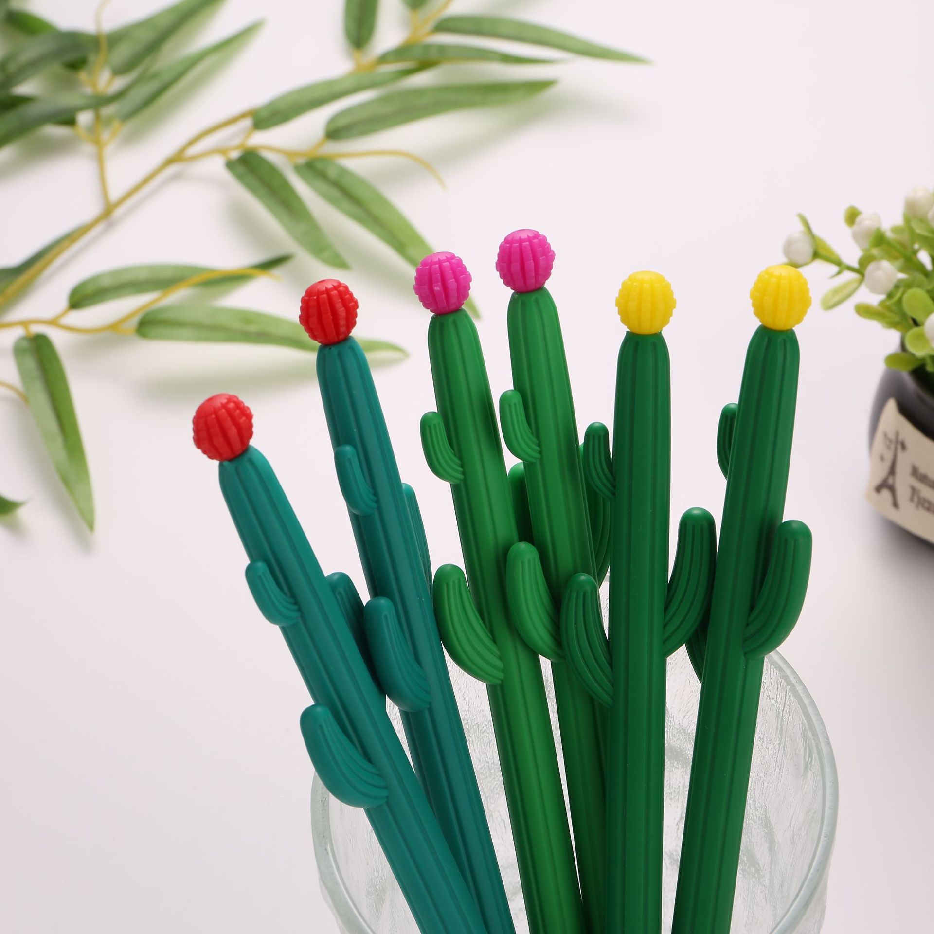 BÚT BI MỰC GEL MÀU ĐEN HÌNH CÂY XƯƠNG RỒNG ĐẦU KIM 0.5MM T.CRAFT HOUSE