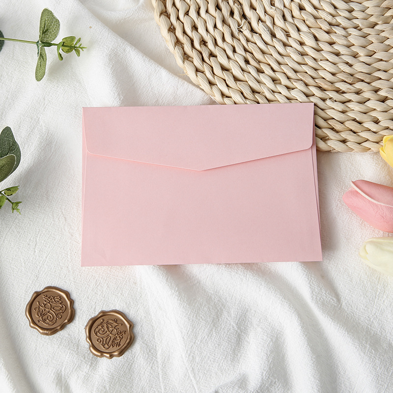 SET 5 BAO THƯ TRƠN 130GSM MÀU PASTEL NHẸ NHÀNG T.CRAFT HOUSE (KHÔNG BAO GỒM CON DẤU SÁP)