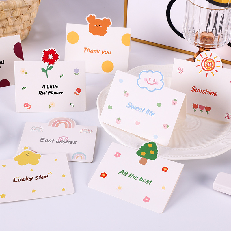 COMBO NGẪU NHIÊN 10 THIỆP IN MINI DỄ THƯƠNG NHIỀU CHỦ ĐỀ T.CRAFT HOUSE (KHÔNG GỒM BAO THƯ)