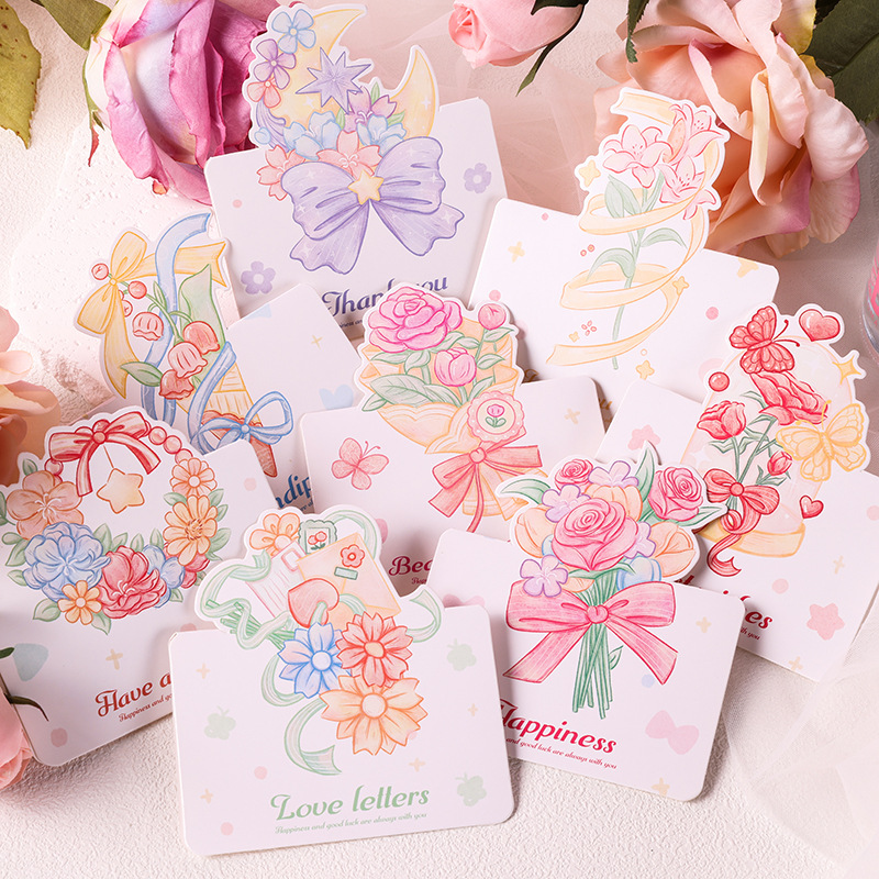 THIỆP IN MINI CHỦ ĐỀ HOA PHONG CÁCH VINTAGE CÙNG THÔNG ĐIỆP Ý NGHĨA T.CRAFT HOUSE (KHÔNG BAO GỒM BAO THƯ)