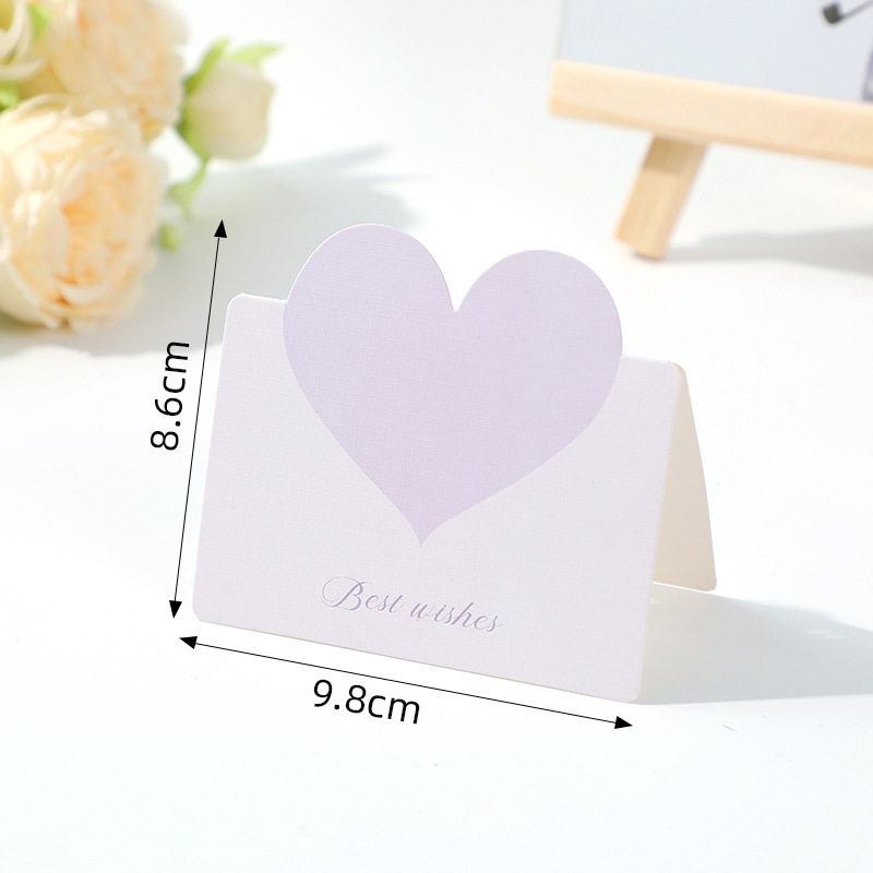 THIỆP IN MINI TRÁI TIM ĐƠN GIẢN VÀ NHIỀU MÀU SẮC T.CRAFT HOUSE (KHÔNG BAO GỒM BAO THƯ)