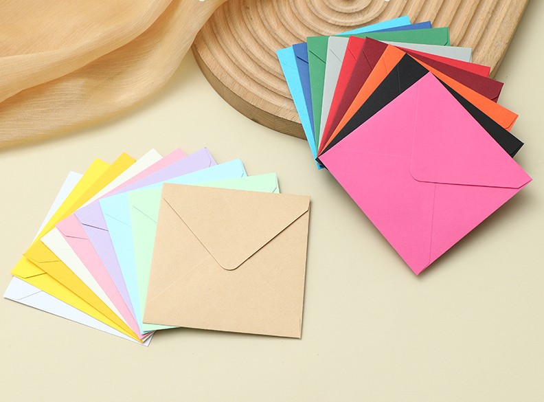 SET 5 BAO THƯ TRƠN VUÔNG 120GSM NHIỀU KÍCH THƯỚC T.CRAFT HOUSE