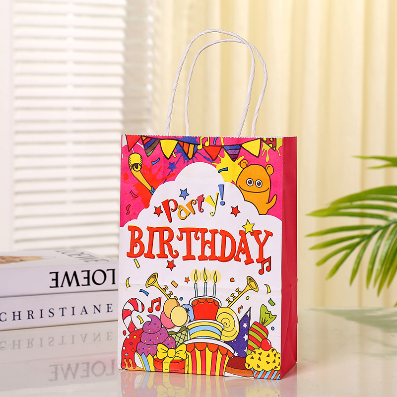 TÚI GIẤY ĐỰNG QUÀ CHỦ ĐỀ HAPPY BIRTHDAY RỰC RỠ VÀ ĐẦY MÀU SẮC T.CRAFT HOUSE