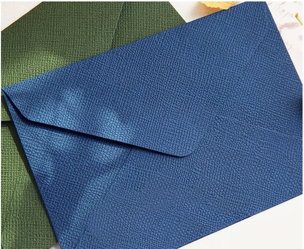 SET 5 BAO THƯ CAO CẤP 250GSM HOẠ TIẾT VÂN VẢI LANH CHÌM DÀY VÀ NHIỀU MÀU SẮC PHONG CÁCH CỔ ĐIỂN T.CRAFT HOUSE