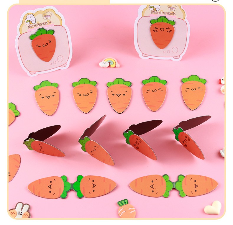 BOOKMARK/ KẸP SÁCH NAM CHÂM HÌNH CỦ CÀ RỐT SIÊU CƯNG T.CRAFT HOUSE