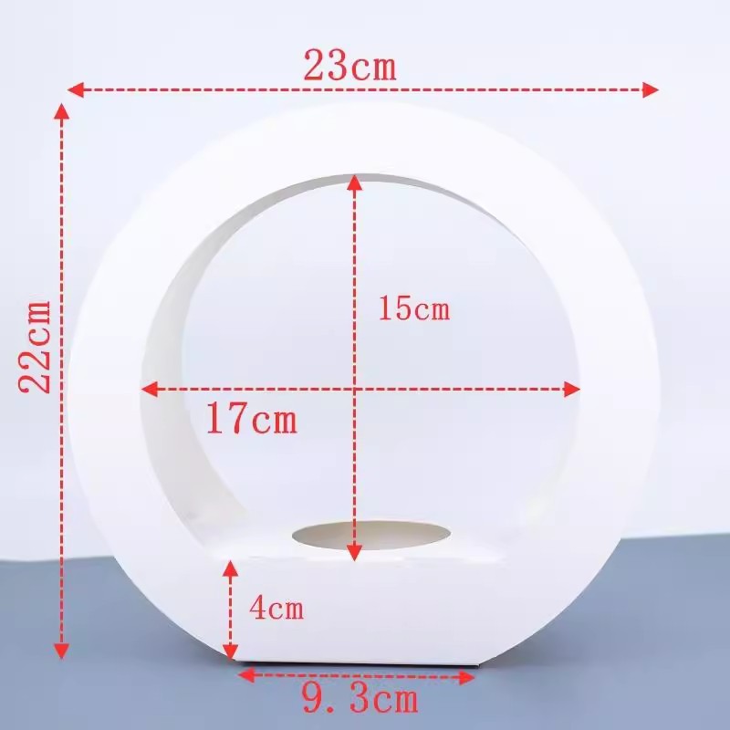 SET 5 HỘP GIẤY CẮM HOA HÌNH TRÒN CÓ QUAI XÁCH CAO CẤP T.CRAFT HOUSE