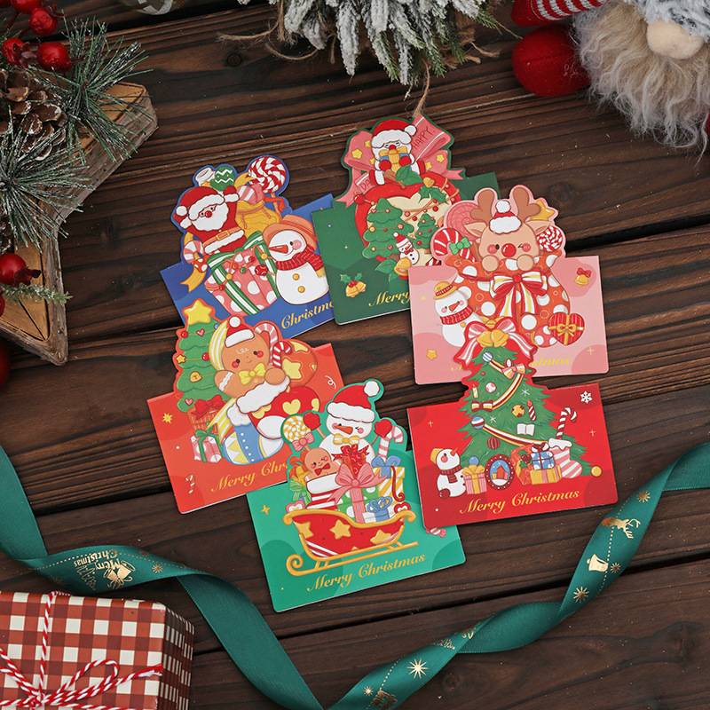 THIỆP IN MINI CHỦ ĐỀ GIÁNG SINH DỄ THƯƠNG VÀ ĐẦY MÀU SẮC T.CRAFT HOUSE - MẪU 3