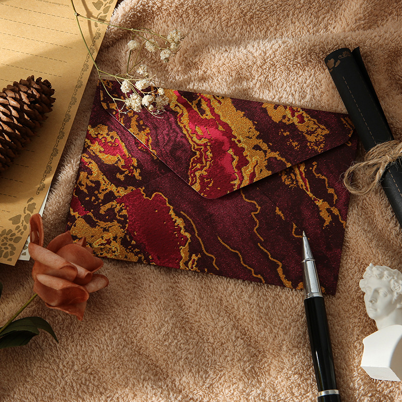 SET 5 BAO THƯ PHONG CÁCH SƠN THUỶ NHIỀU MÀU SẮC T.CRAFT HOUSE