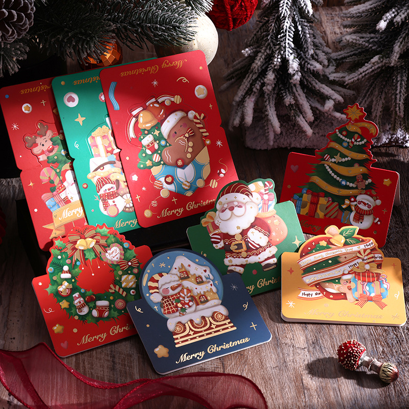 COMBO NGẪU NHIÊN 10 THIỆP IN MINI CHỦ ĐỀ GIÁNG SINH DỄ THƯƠNG VÀ ĐẦY MÀU SẮC T.CRAFT HOUSE - MẪU 5