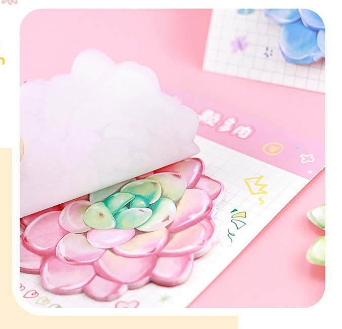 COMBO 4 SET GIẤY NHỚ HÌNH HOA XINH XẮN PHONG CÁCH RETRO T.CRAFT HOUSE