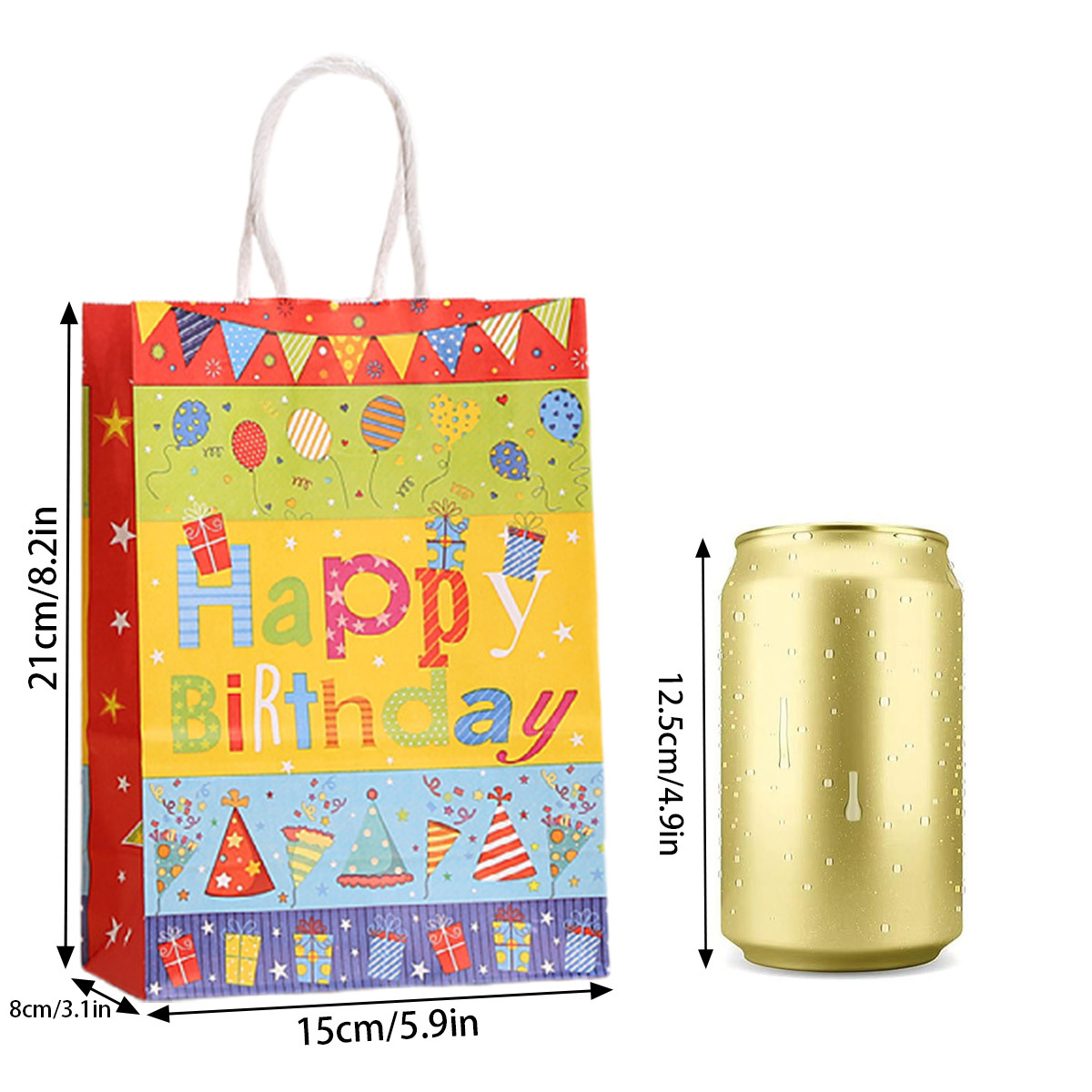 TÚI GIẤY QUÀ TẶNG CHỦ ĐỀ HAPPY BIRTHDAY DỄ XƯƠNG T.CRAFT HOUSE