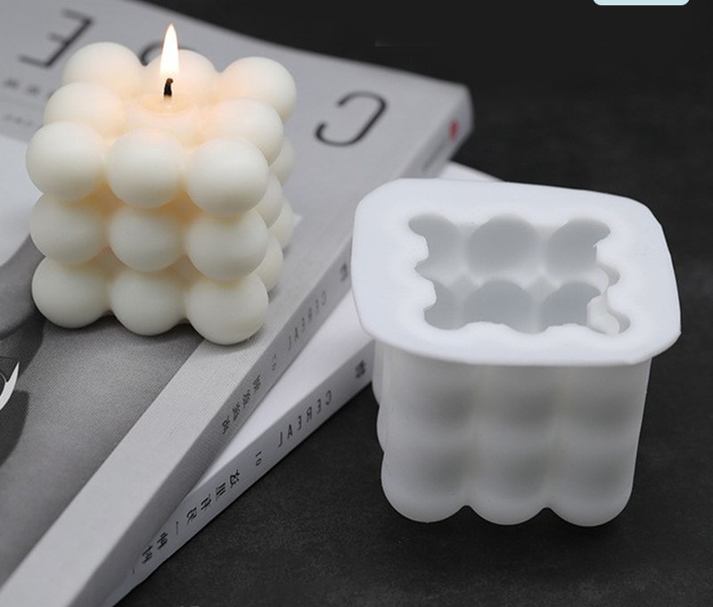 KHUÔN SILICON LOẠI 1 CAO CẤP LÀM SÁP THƠM, RESIN,THẠCH CAO, XÀ PHÒNG HÌNH RUBIK T.CRAFT HOUSE