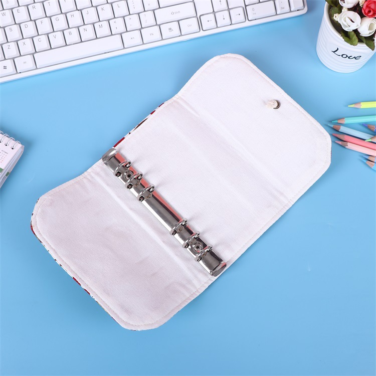 SỔ TAY BÌA VẢI CANVAS GÁY TRÒN A5 PHONG CÁCH VINTAGE T.CRAFT HOUSE ( CÓ KÈM GIẤY )