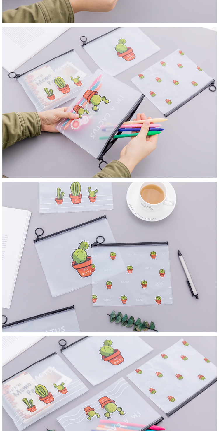 TÚI ĐỰNG BÚT CHẤT LIỆU NHỰA TRONG SUỐT CHỐNG THẤM NƯỚC DÀNH CHO HỌC SINH T-CRAFT ^^