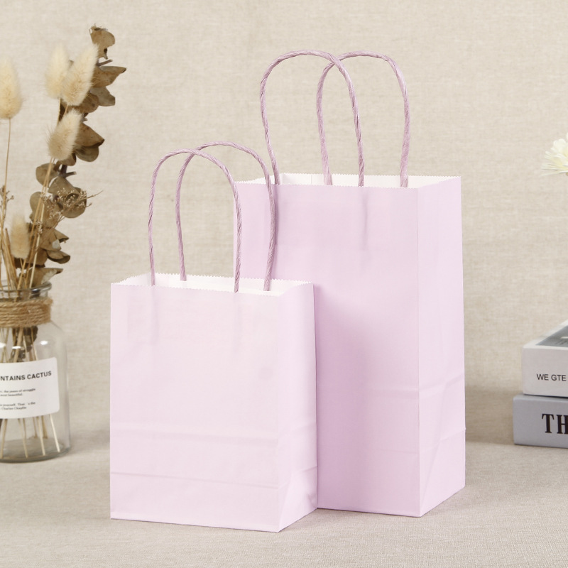 TÚI GIẤY KRAFT DÀY 120GSM MÀU PASTEL KÈM QUAI XÁCH CÙNG MÀU CHẮC CHẮN ĐỰNG QUÀ TẶNG T.CRAFT HOUSE