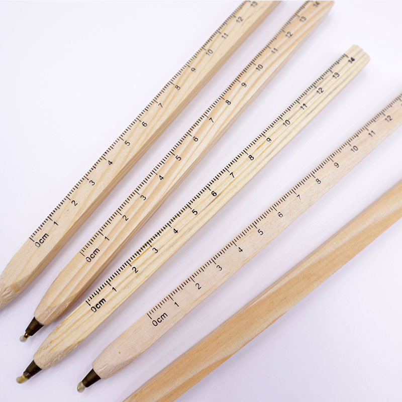 BÚT BI GỖ THÔNG THƯỚC KẺ PHONG CÁCH VINTAGE T.CRAFT HOUSE