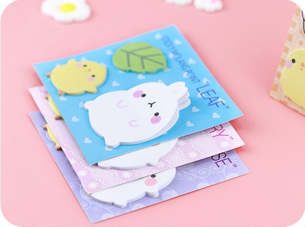 COMBO GIẤY NOTE STICKY MOLANG POINT SIÊU DỄ THƯƠNG CUTE HỘT ME T-CRAFT ^^