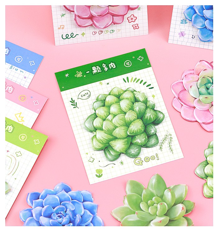 COMBO 4 SET GIẤY NHỚ HÌNH HOA XINH XẮN PHONG CÁCH RETRO T.CRAFT HOUSE