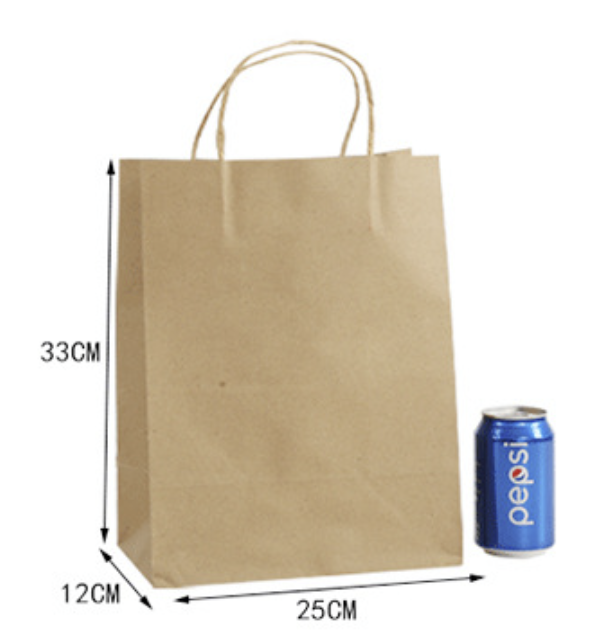 TÚI GIẤY KRAFT NHIỀU MÀU KÍCH THƯỚC 25x12x33cm KÈM QUAI XÁCH CHẮC CHẮN DÀY 120gsm ĐỰNG QUÀ TẶNG T.CRAFT HOUSE