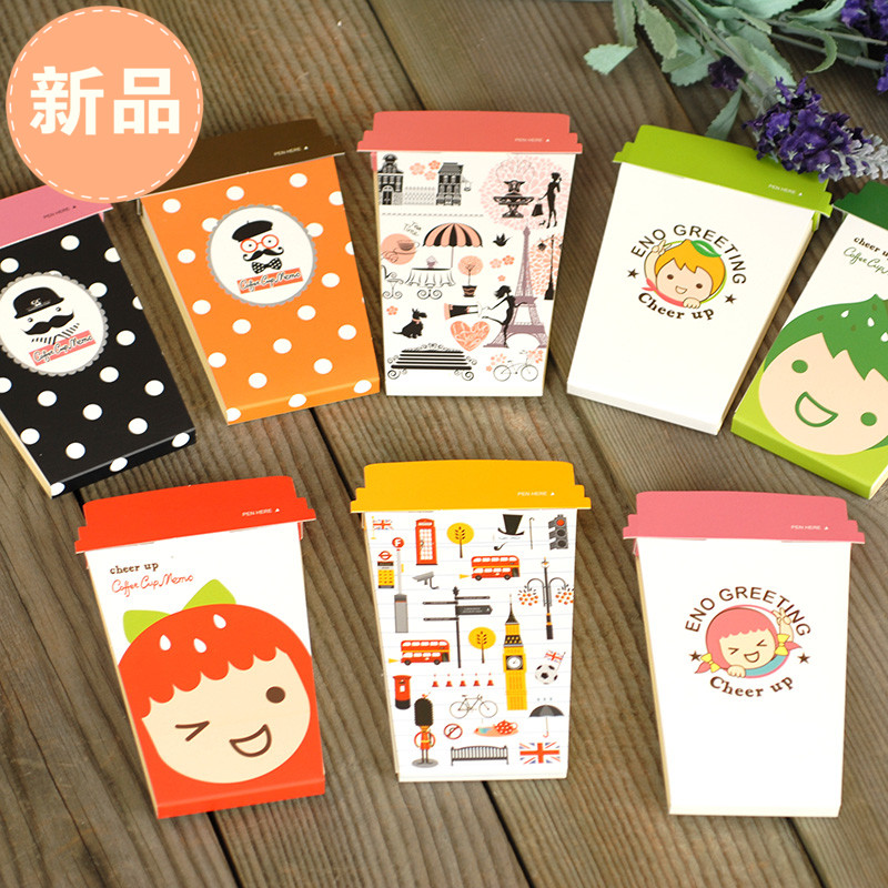 GIẤY NOTE HÌNH LY COFFEE CUP NEMO BÉ DÂU XINH XẺO ĐÁNG YÊU T-CRAFT