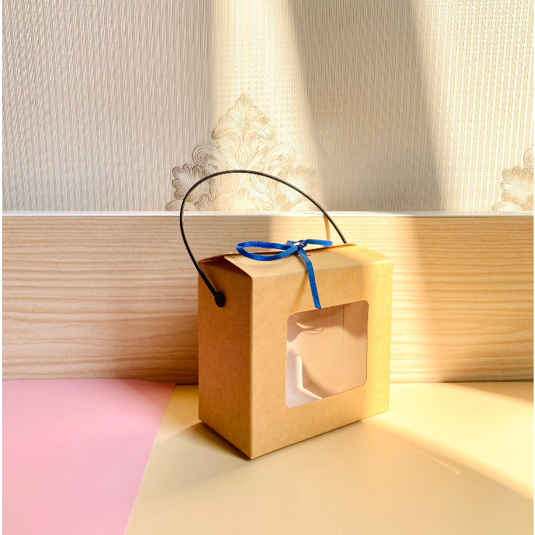 HỘP ĐỰNG QUÀ TẶNG MẶT MICA GIẤY KRAFT PHONG CÁCH CỔ ĐIỂN T.CRAFT HOUSE