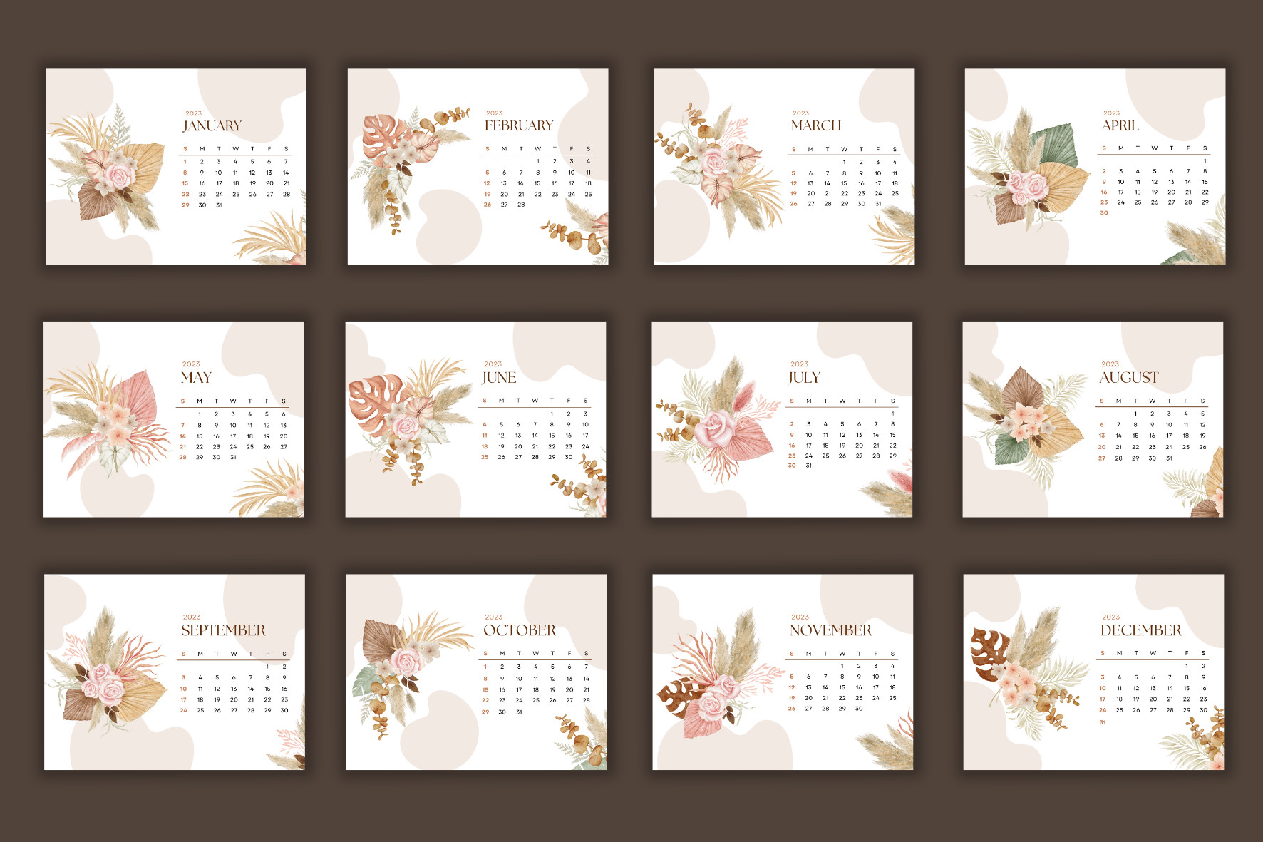 THIỆP ĐỂ BÀN NHỎ NHẮN, XINH XẮN VÀ TIỆN LỢI CHỦ ĐỀ HOA CỎ MÙA XUÂN T.CRAFT HOUSE