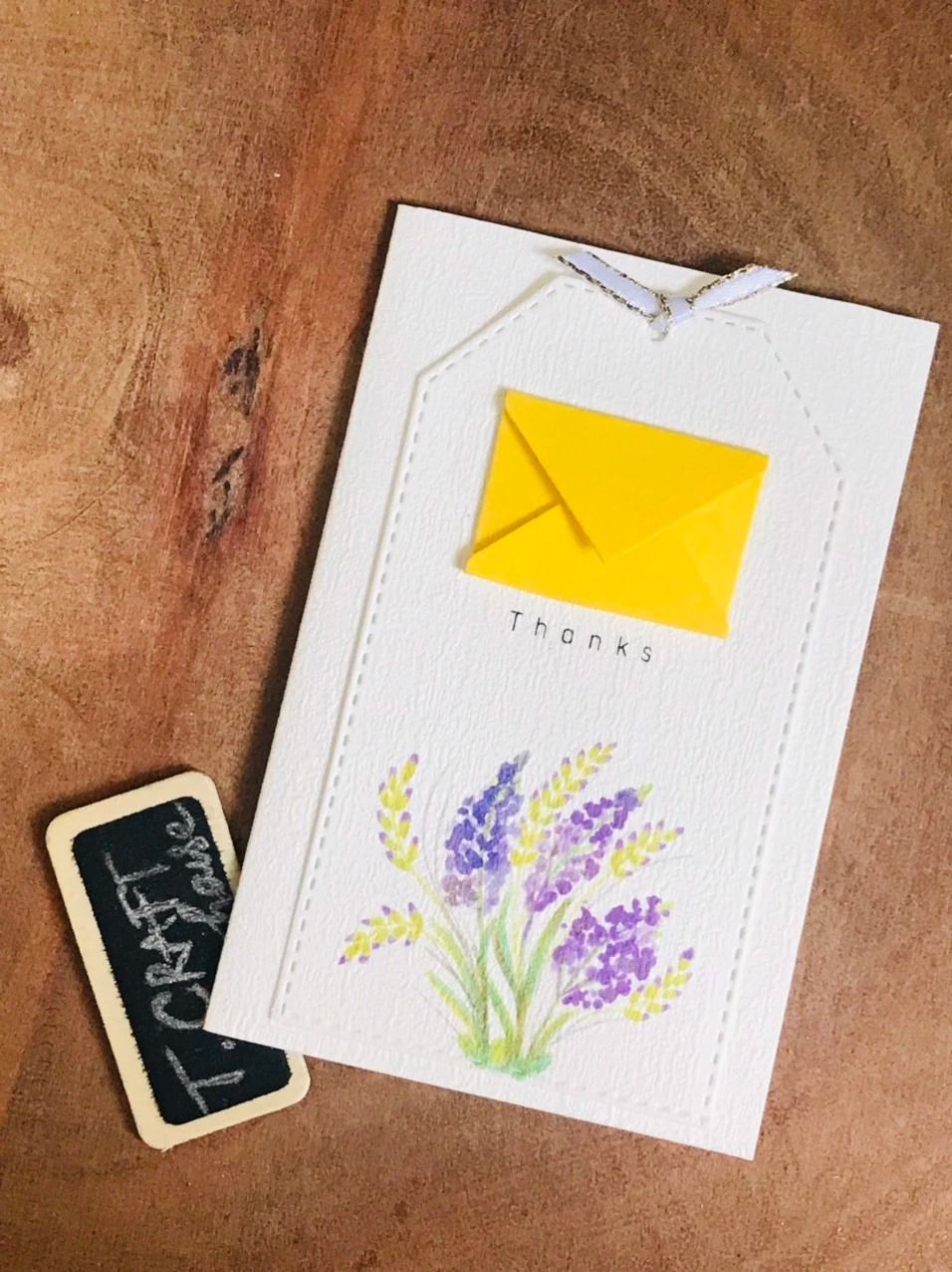 THIỆP HANDMADE MINI NHÀ LÀM CHỦ ĐỀ THANK YOU SIÊU DỄ THƯƠNG T.CRAFT HOUSE