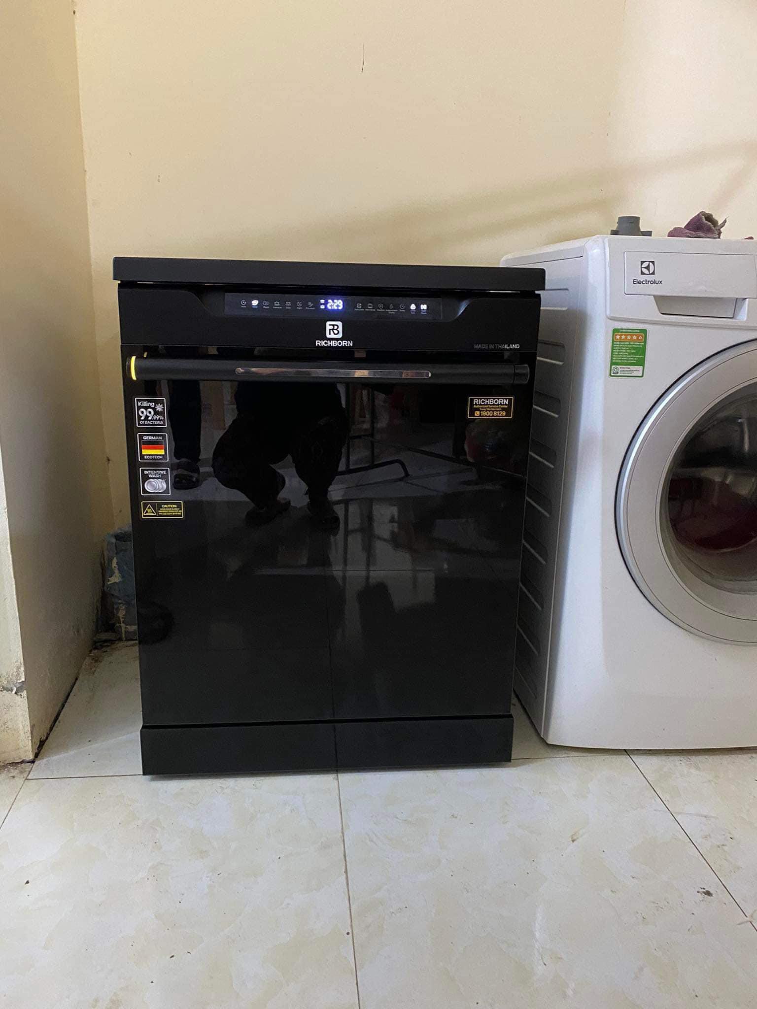 Máy rửa bát Richborn RDG6080SQB (16 bộ) - Bảo Hành 3 năm - Hàng chính hãng