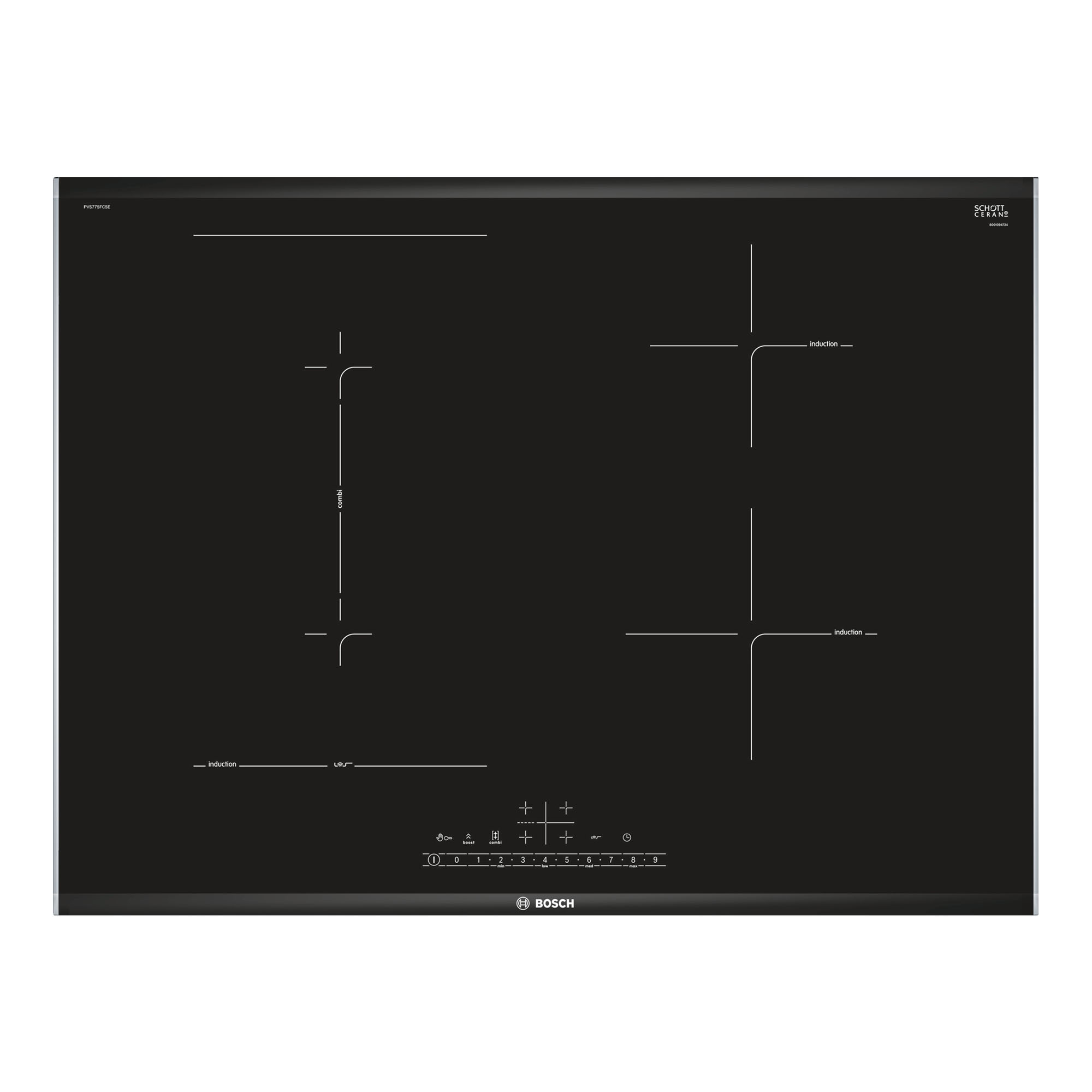 BẾP TỪ BOSCH SERIE 6 PVS775FC5E 4 VÙNG NẤU BÁN ĐA ĐIỂM