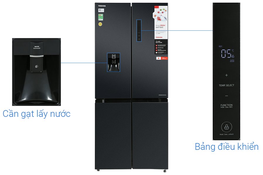 Tủ lạnh Toshiba GR-RF605WI-PMV(06)-MG 509 lít Inverter